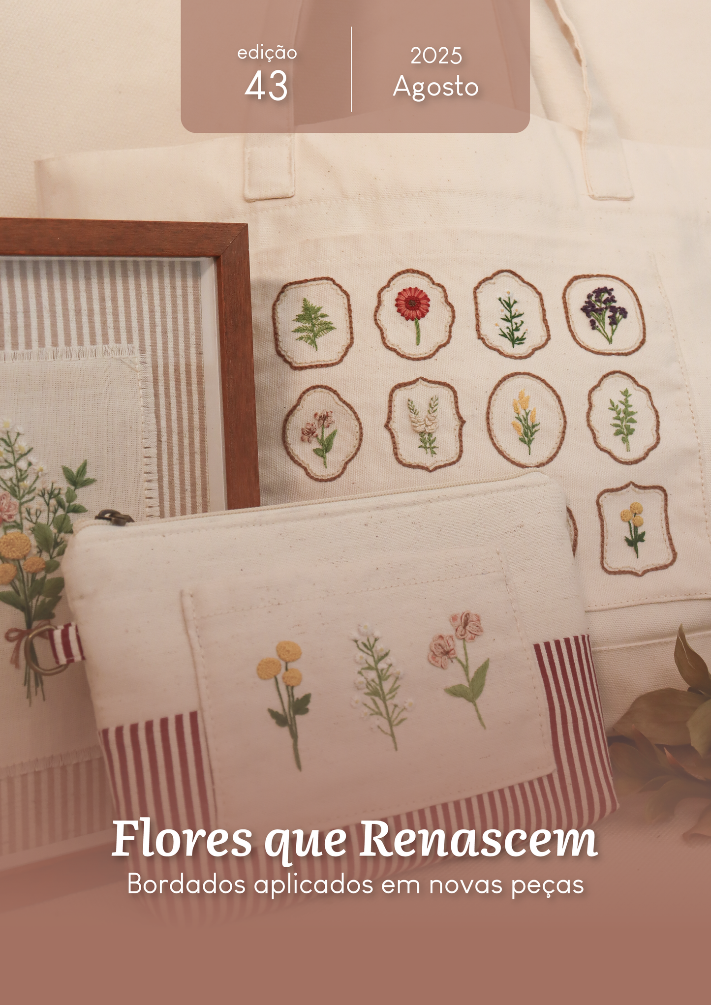Flores que Renascem - Bordado de Recorte - eBook PAP n. 43