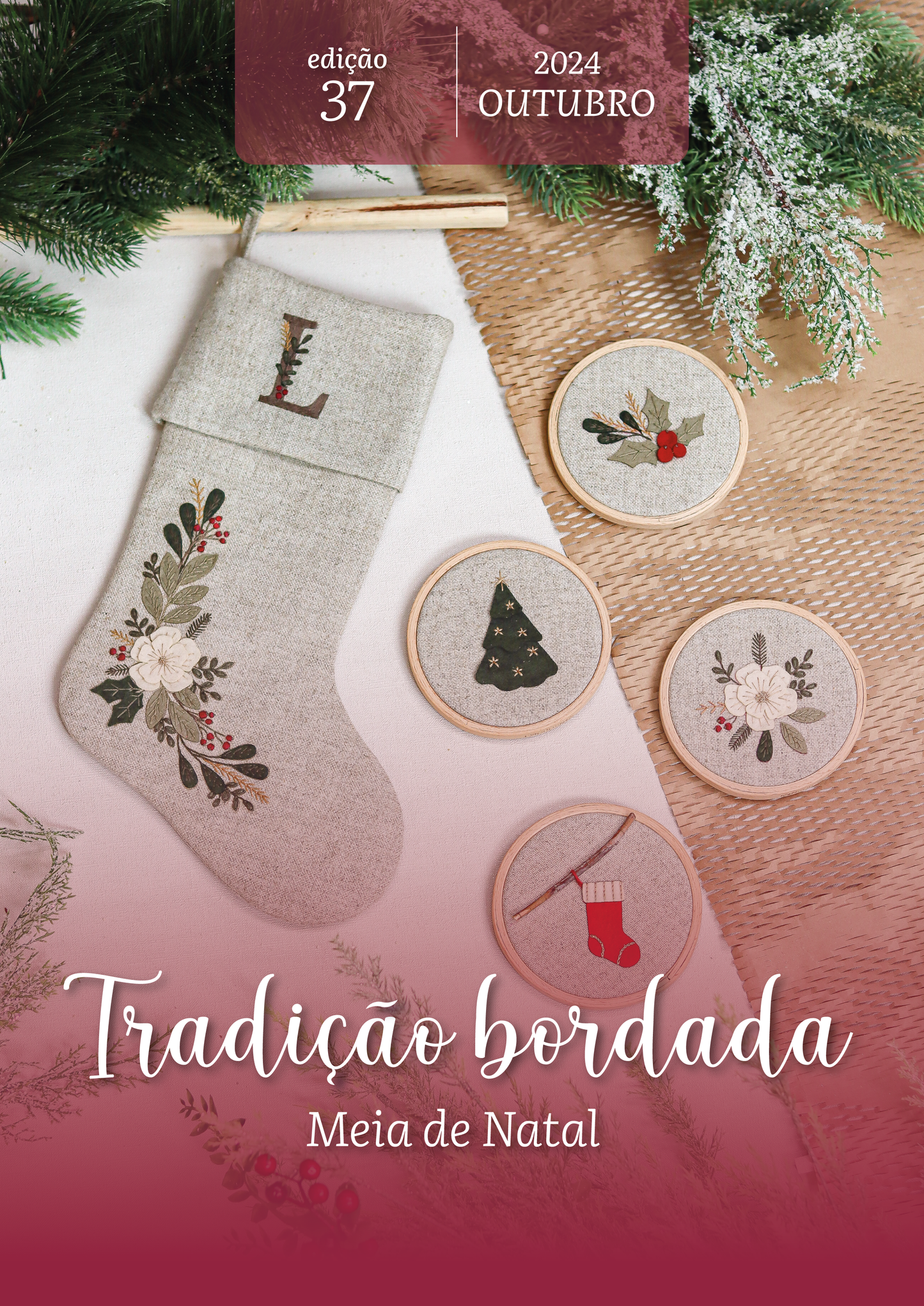 Tradição Bordada| Meia de Natal - eBook Ponto a Ponto n. 37