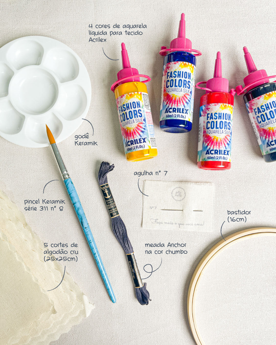 Kit básico aquarela