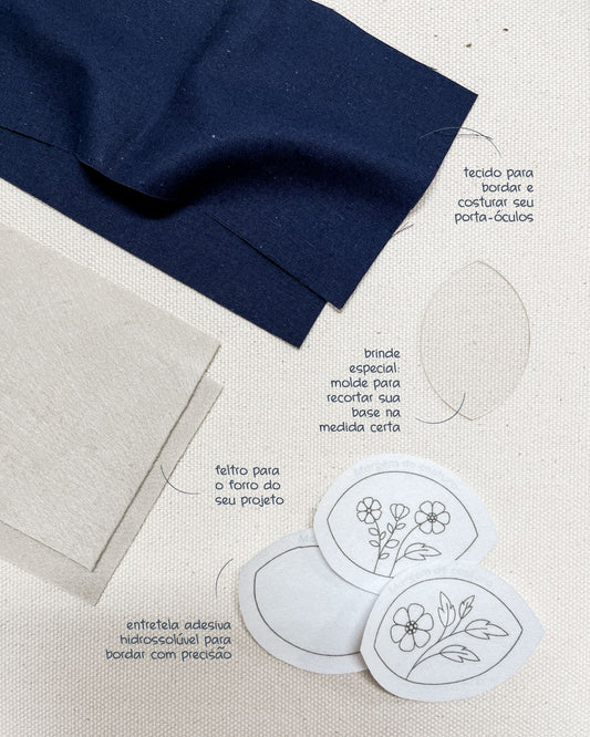 Kit Mini Estojo Concha Ed. 41 - Padrão Floral