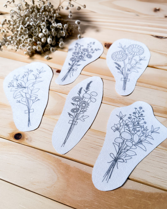 Aplique e Borde – Kit entretela adesiva Ramalhetes | Ponto a Ponto 43