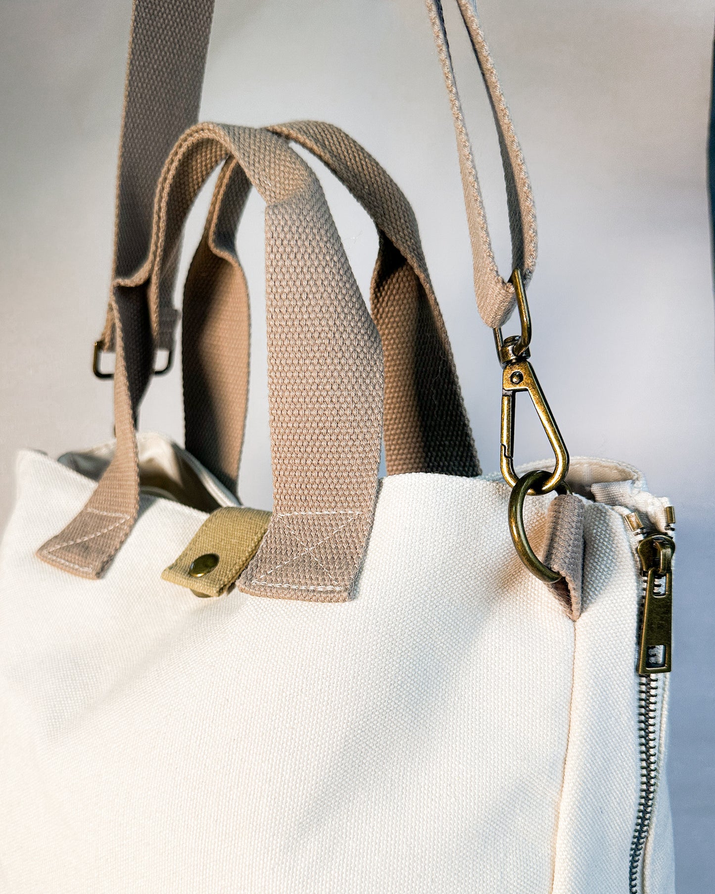Bolsa de mão Eco Vita DMC - Cru e caqui