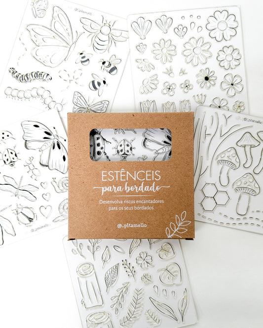 Réguas de Desenho - Jardim dos insetos