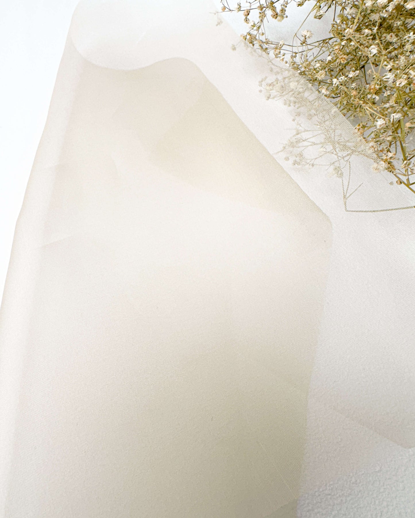 Organza de seda pêssego 25x25cm