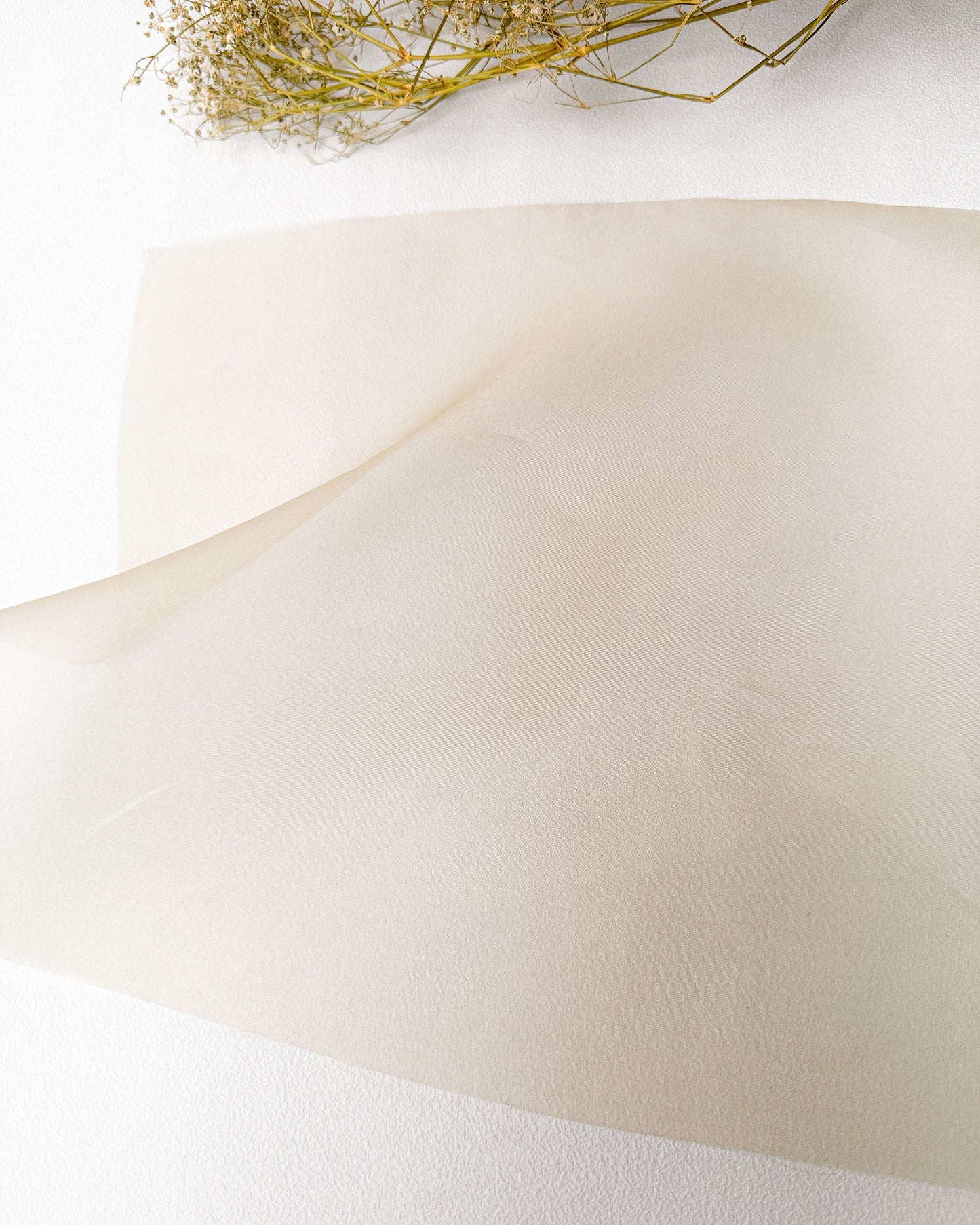 Organza de seda pêssego 25x25cm