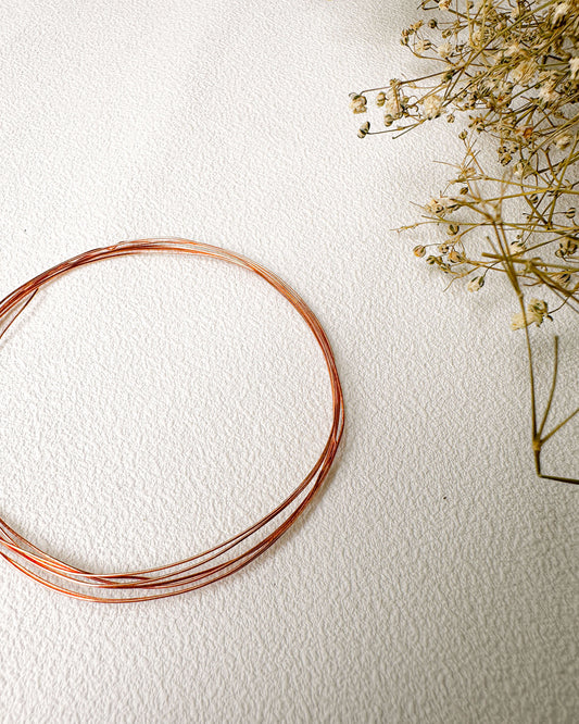 Fio de Arame Metálico – Cobre 0,4 mm (1 metro)