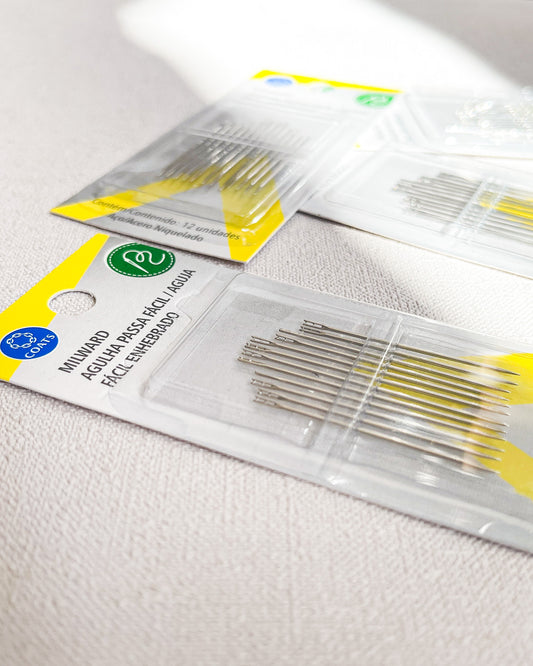 Agulha fácil de passar a linha Milward
