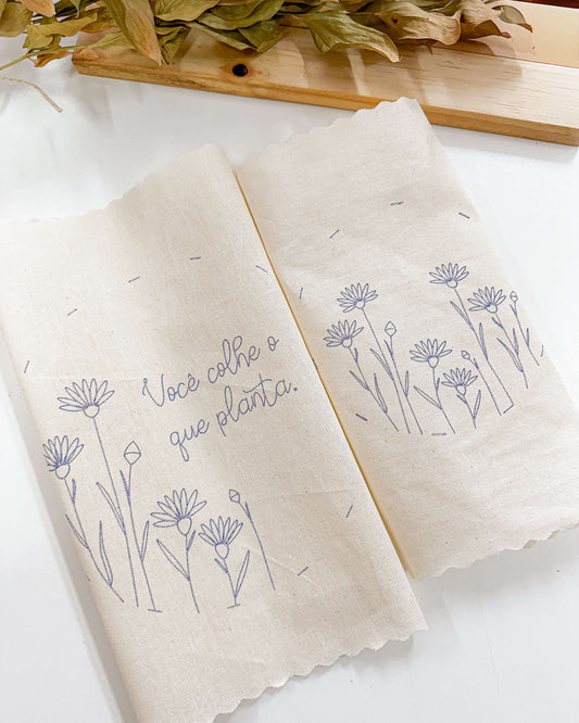 Prontos para Bordar – Kit Tecidos Riscados Colheita