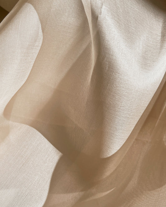 Organza de seda pêssego 1/2 m