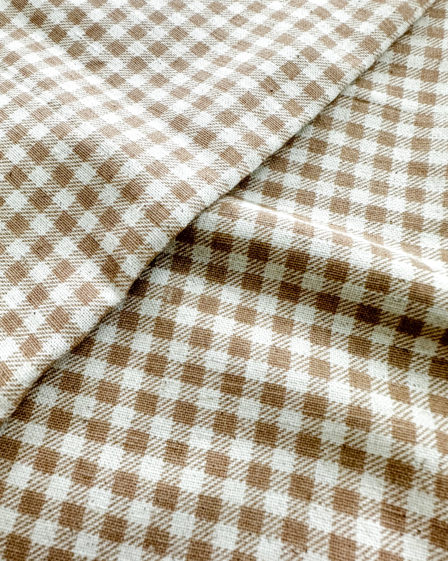 Algodão com linho 1/2m - estampado xadrez