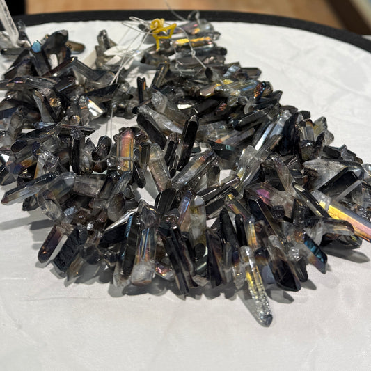 Cesta Inspira para bordar listrada bege duo