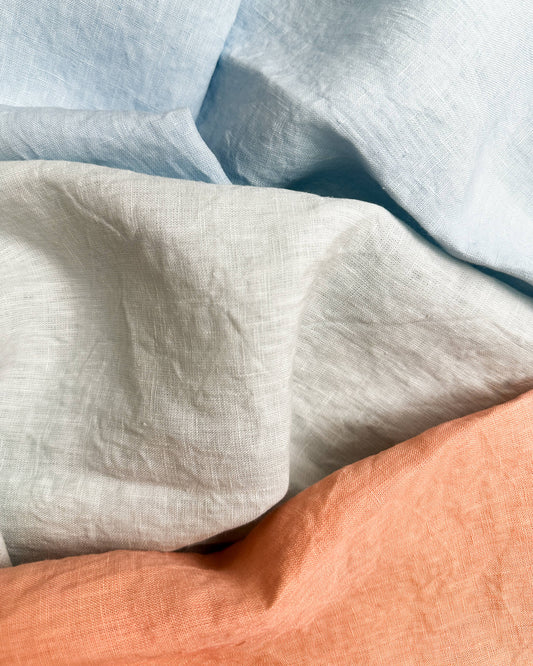 3 cortes Fat quarter de Cambraia de linho puro