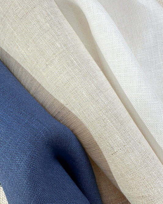 Kit com 3 cortes de linho puro mediterrâneo 25x25