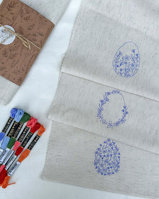 Kit saquinho de presentes Ovos floridos + e-book