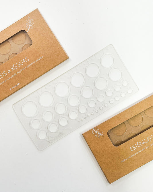 Réguas de Desenho - gabarito circular