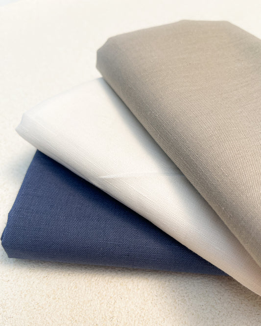 3 cortes Fat quarter de Linho algodão Ankara - 100% fibras naturais