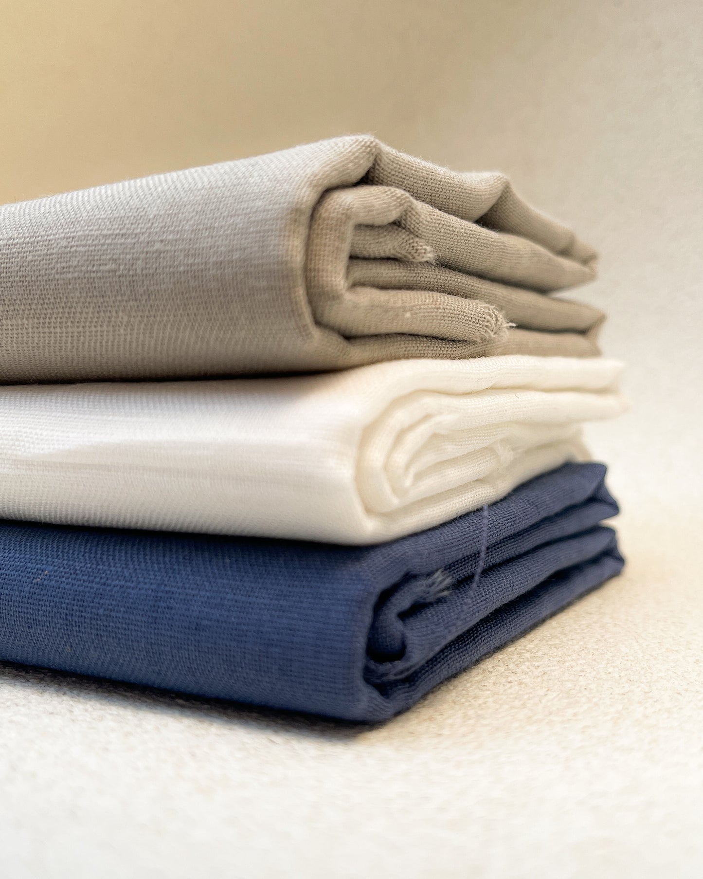 3 cortes Fat quarter de Linho algodão Ankara - 100% fibras naturais