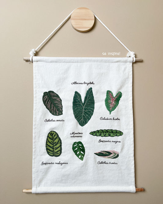 Flâmula para bordar tecido algodão kanvas