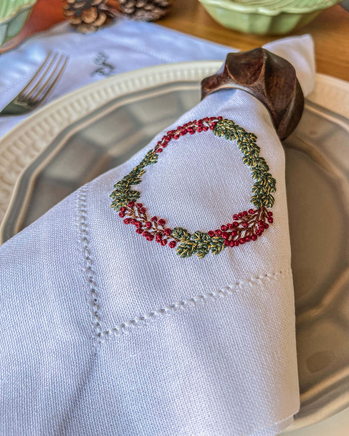 E-book Boas Festas - Guardanapo e Bastidor