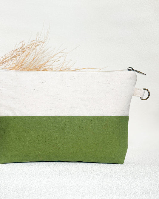 Nécessaire Inspira para bordar verde oliva duo