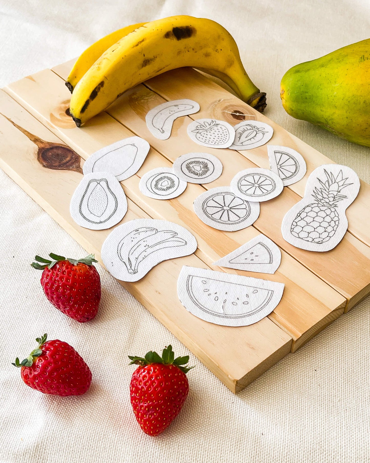 Aplique e Borde – Kit entretela adesiva Salada de frutas | Ponto a Ponto 32
