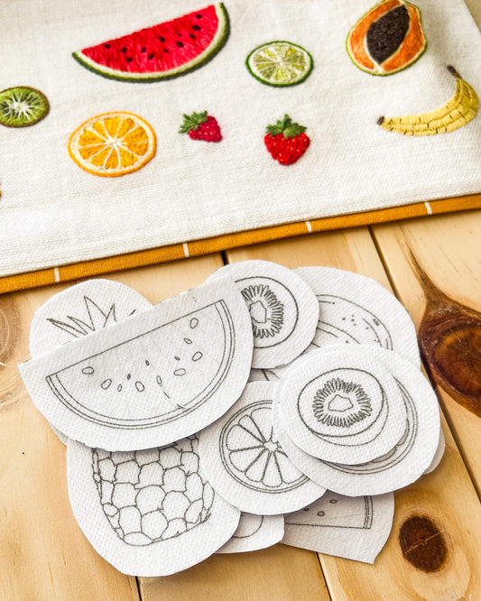 Aplique e Borde – Kit entretela adesiva Salada de frutas | Ponto a Ponto 32