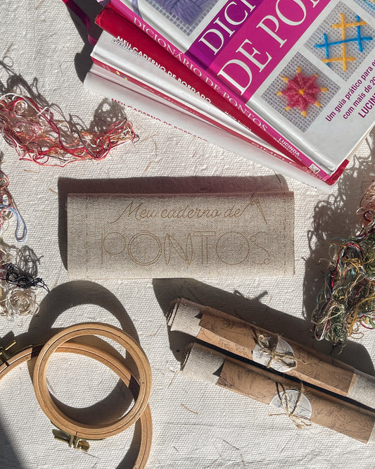 Caderno de Pontos - Página em Linho Madeira (individual)