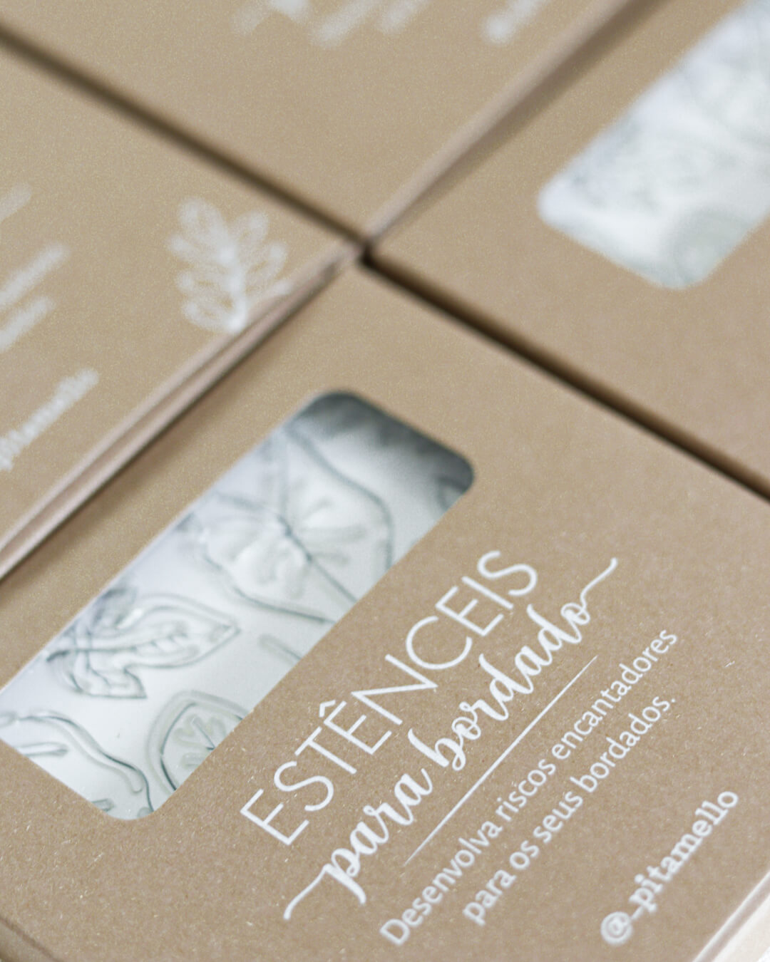 Kit estênceis de flores - Jardim criativo