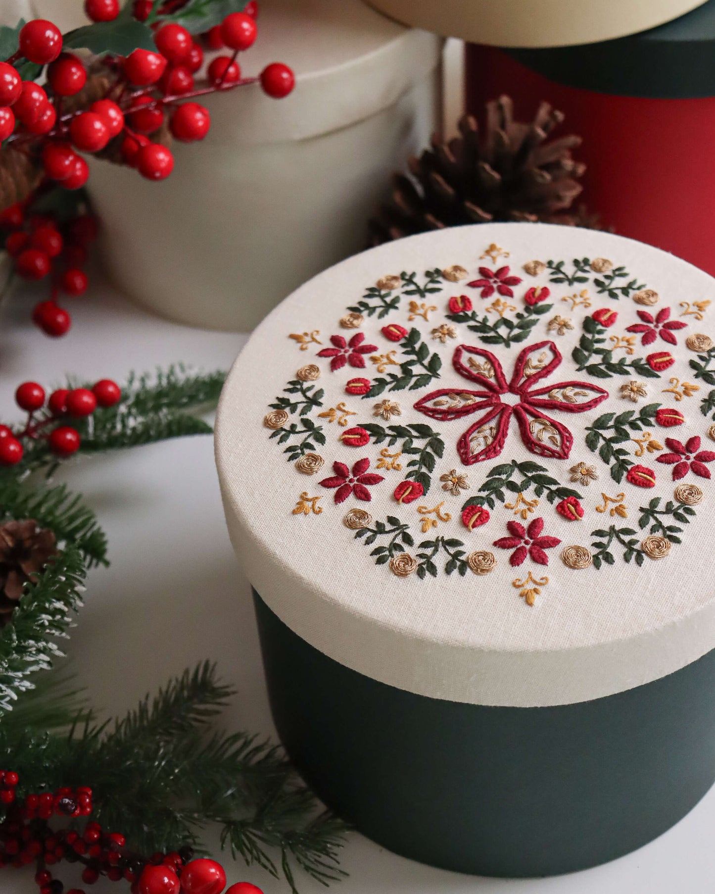 E-book Mandalas Florais | Caixas de presente bordadas - eBook PAP n. 44