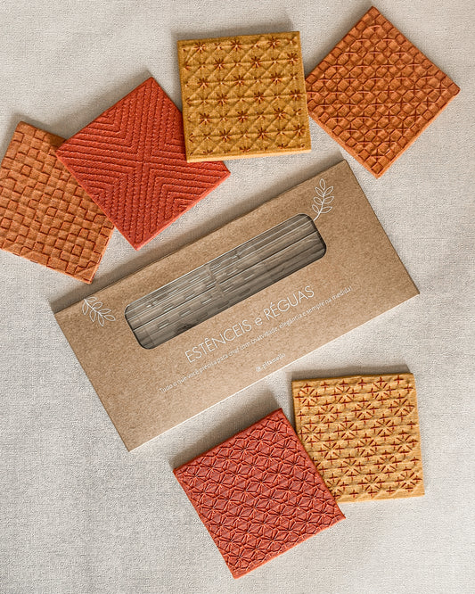 Réguas de Desenho - Sashiko Hitomezashi