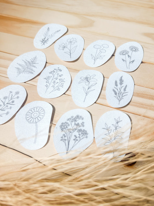 Aplique e Borde – Kit entretela adesiva Mini Flores | Ponto a Ponto 43