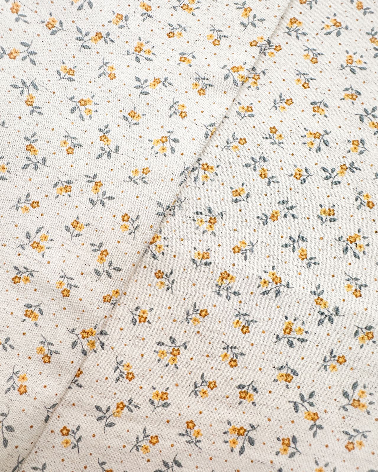 Algodão com linho 1/2m - estampado floral