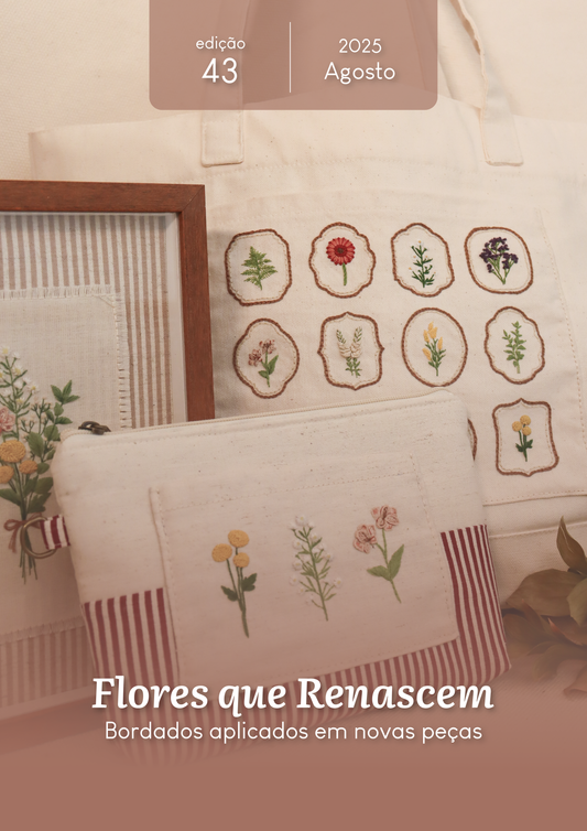 Flores que Renascem - Bordado de Recorte - eBook PAP n. 43