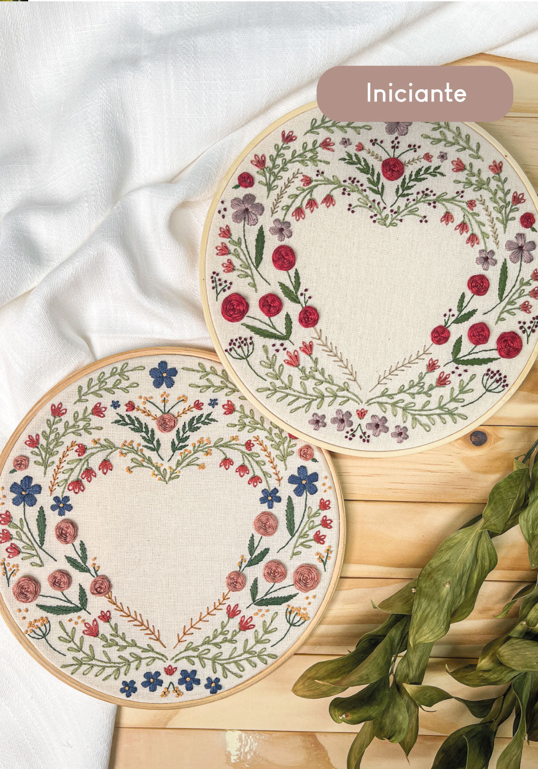 Kit Quero Bordar - Coração Vazado