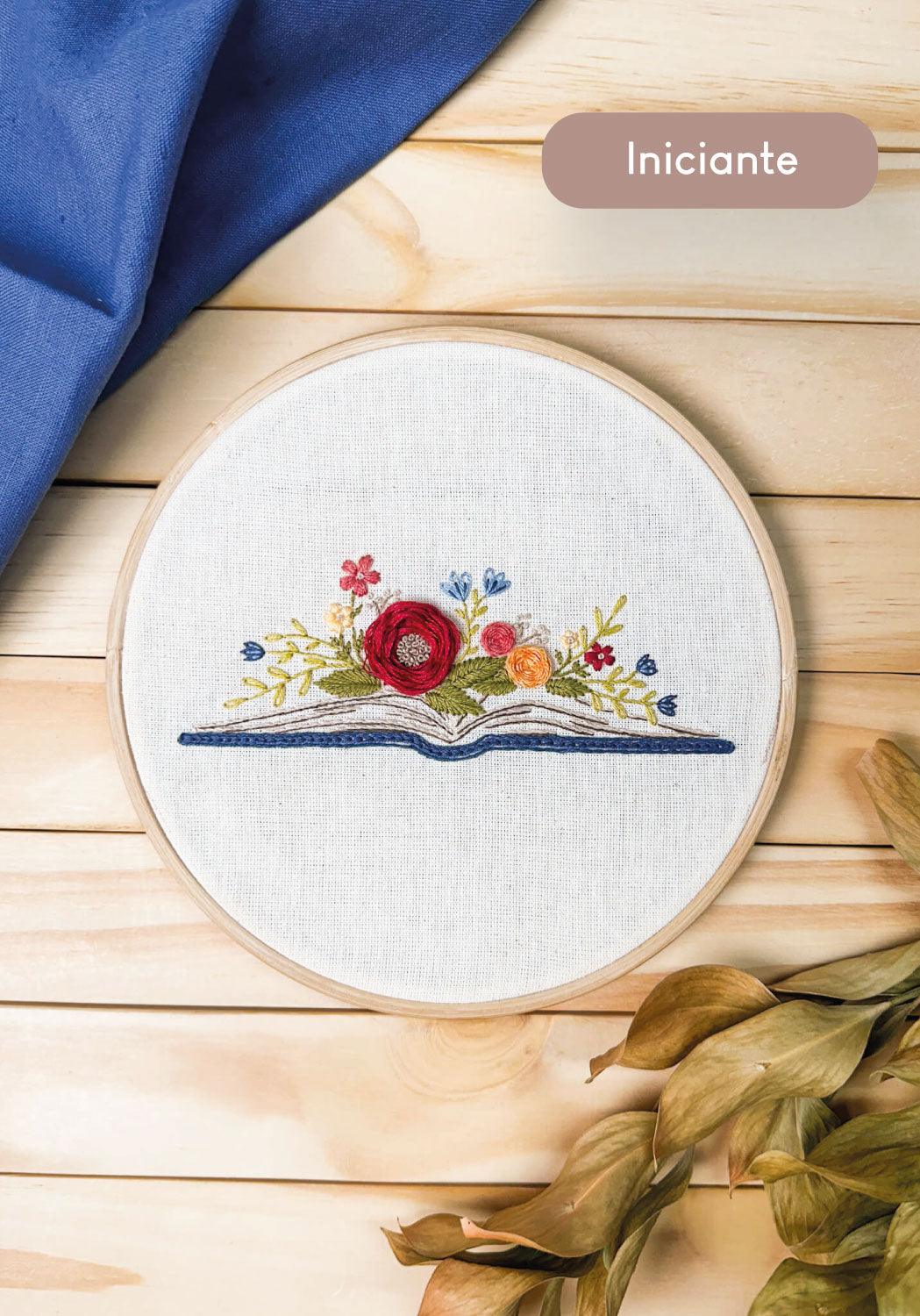 Kit Quero Bordar - Livro floral