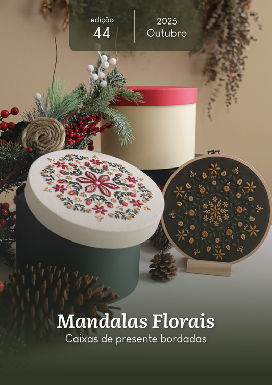 E-book Mandalas Florais | Caixas de presente bordadas - eBook PAP n. 44