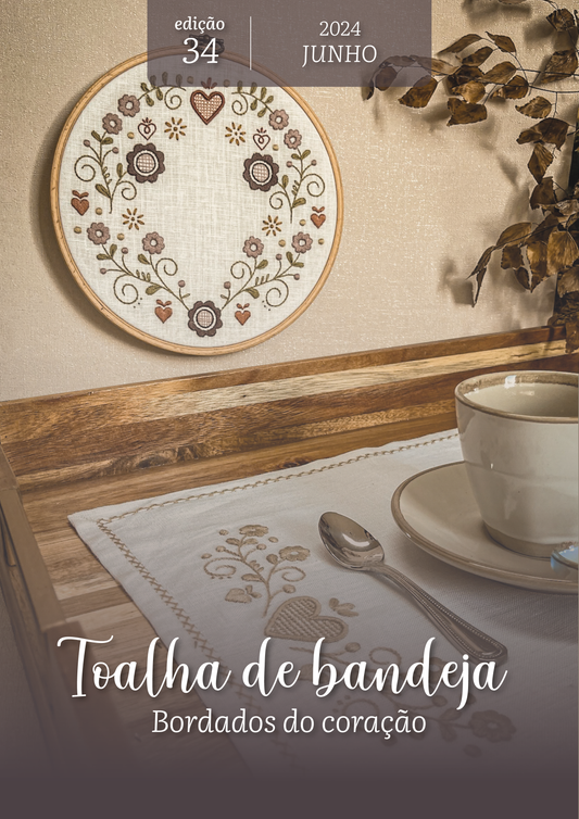 E-book edição 34 - Toalha de Bandeja -  Bordados do Coração