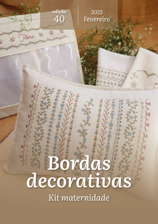 E-book edição 40 - Kit Maternidade - Bordas Decorativas
