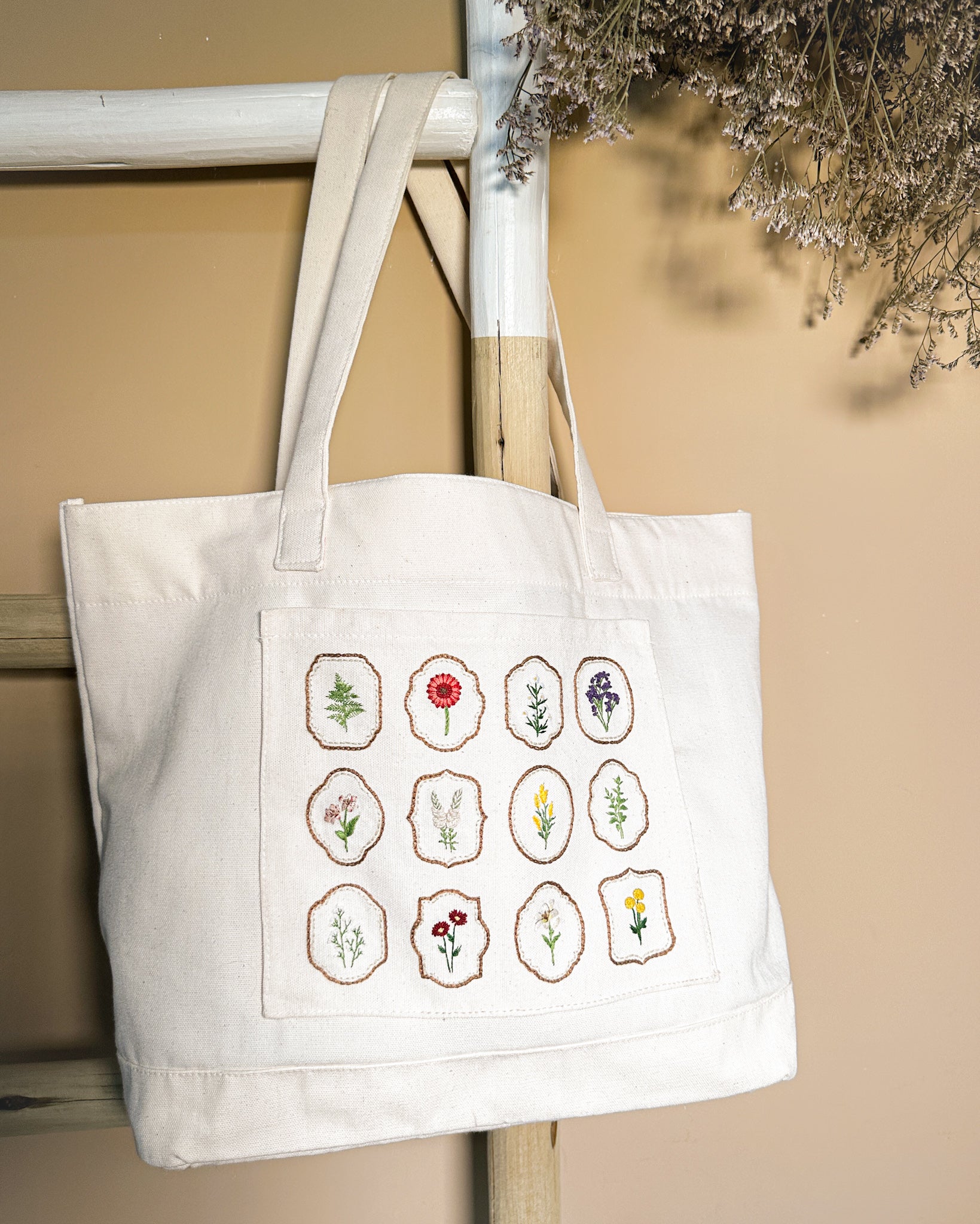 Tote Bag Inspira  Estruturada e Sustentável  100% Algodão