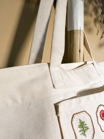 Tote Bag Inspira - Estruturada e Sustentável - 100% Algodão