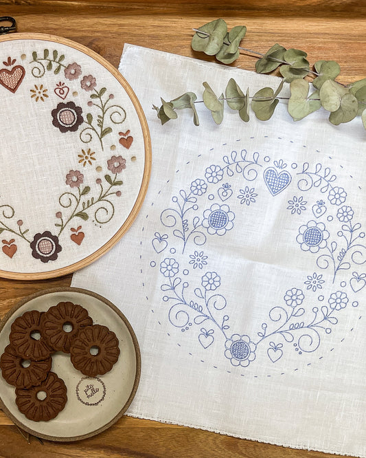 Prontos para Bordar - Tecido Riscado Bordados do Coração | Ponto a ponto 34