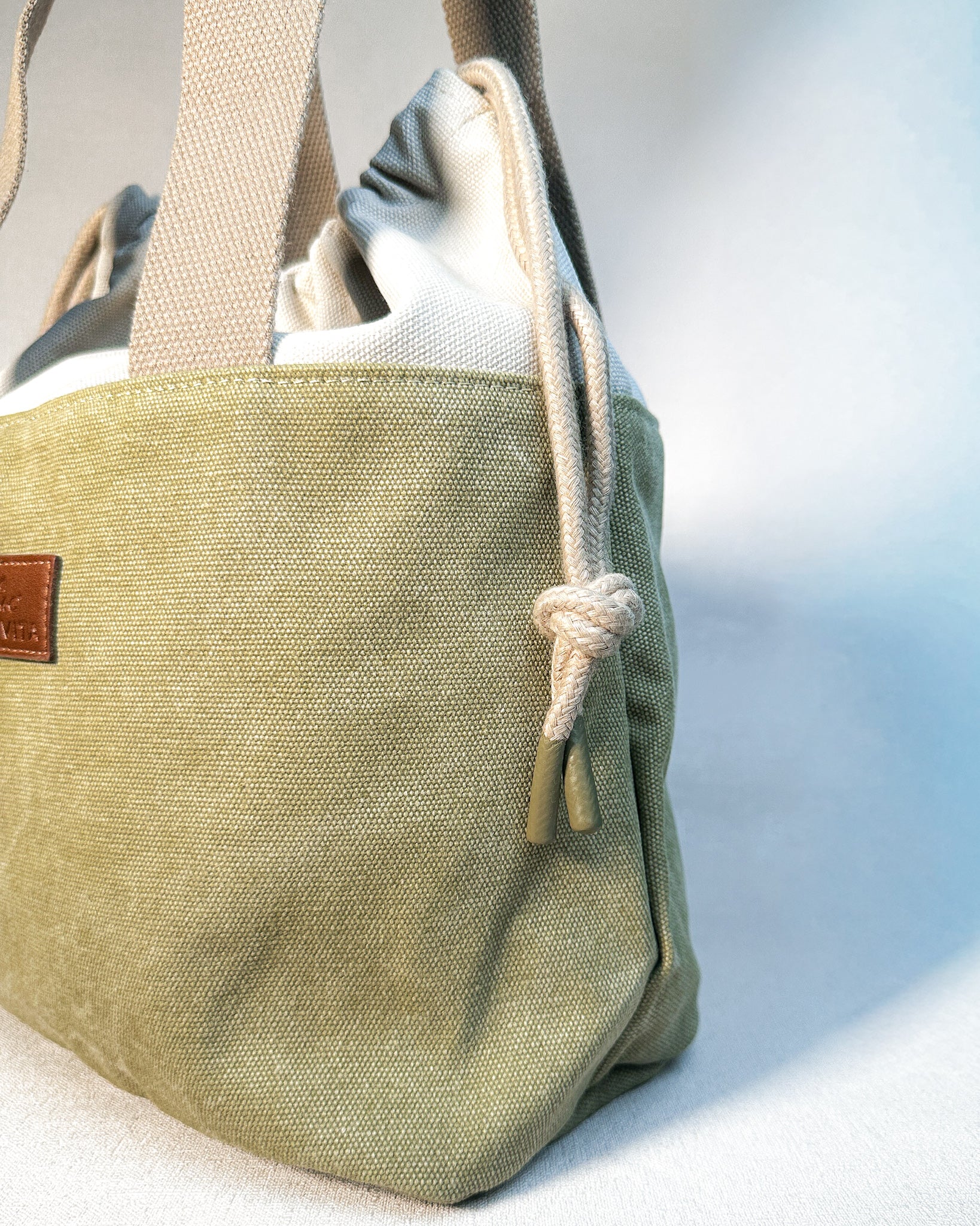 Bolsa Tiracolo Eco Vita DMC - Cru e caqui