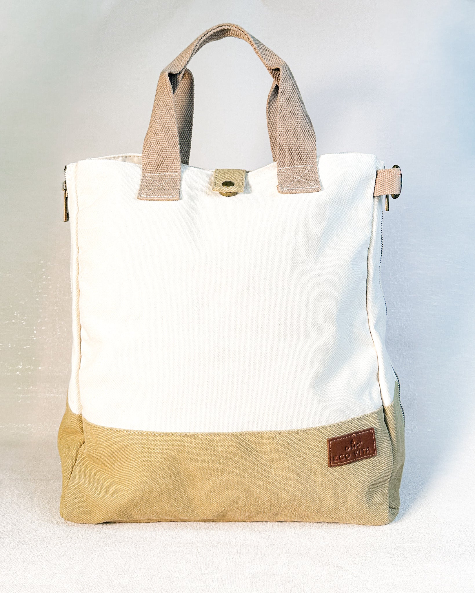 Bolsa de mão Eco Vita DMC - Cru e caqui