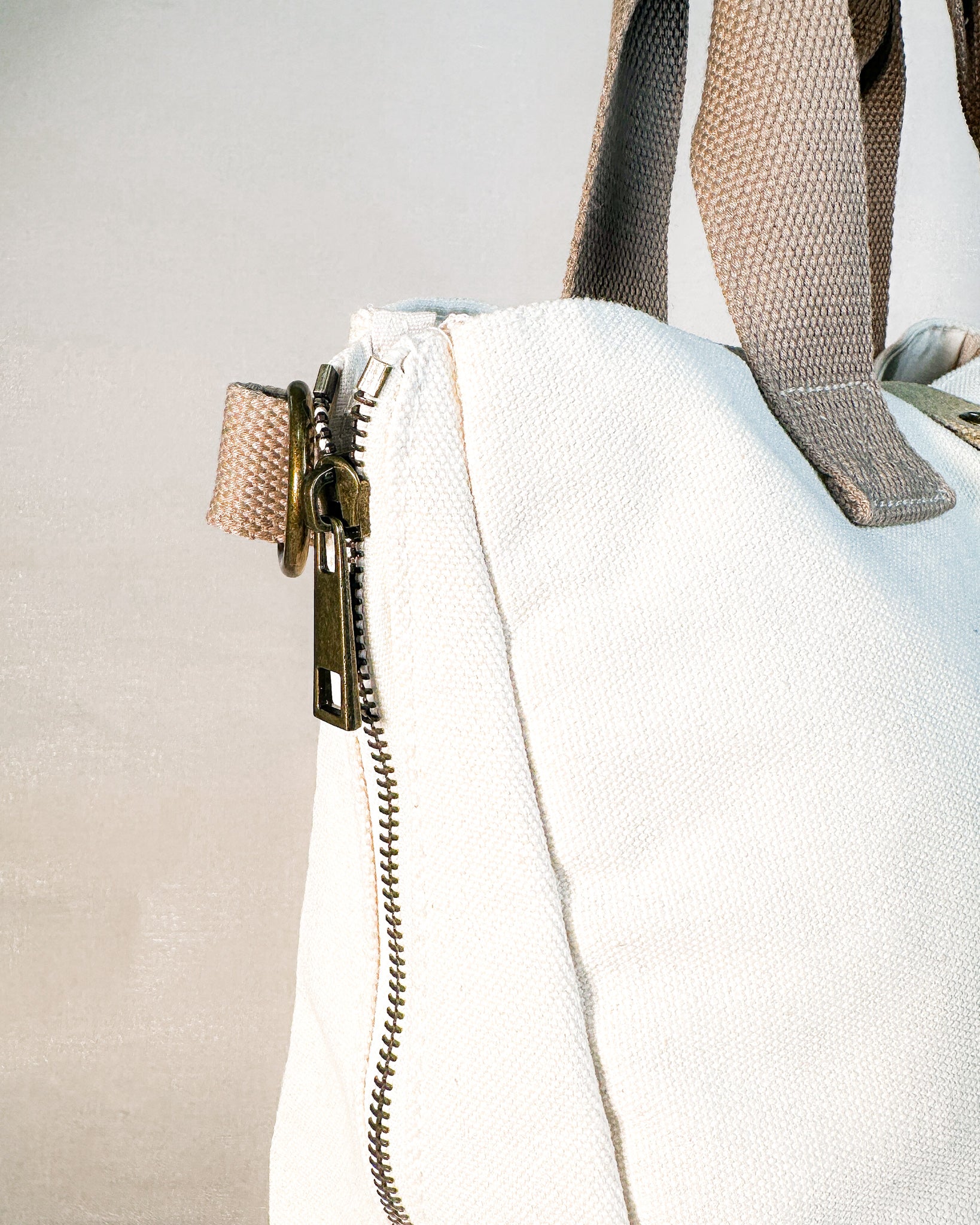 Bolsa de mão Eco Vita DMC - Cru e caqui