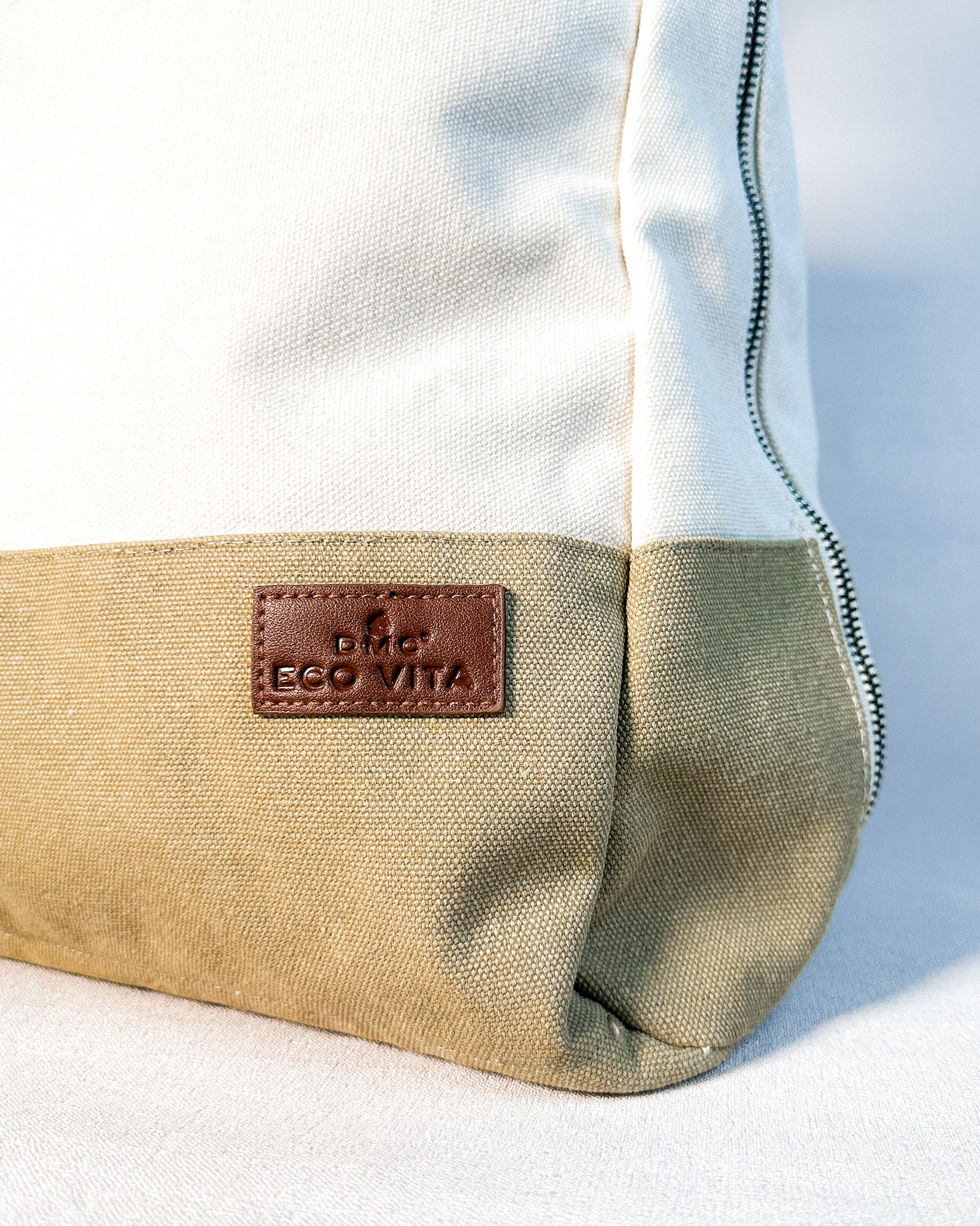 Bolsa de mão Eco Vita DMC - Cru e caqui