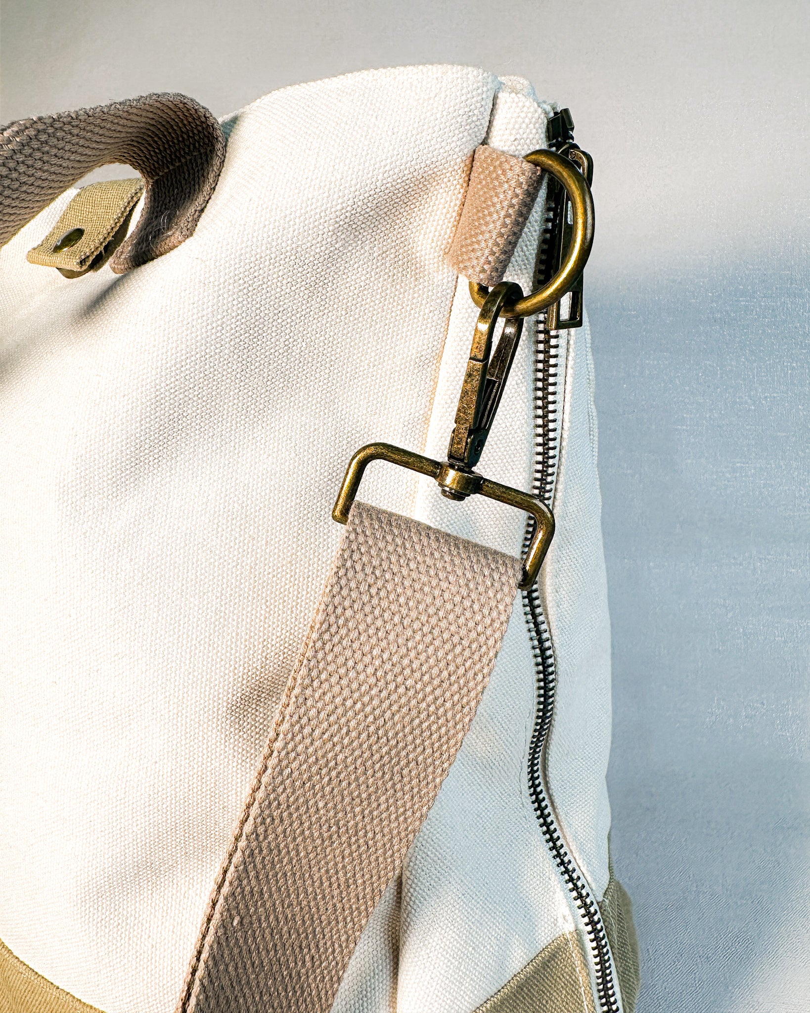 Bolsa de mão Eco Vita DMC - Cru e caqui