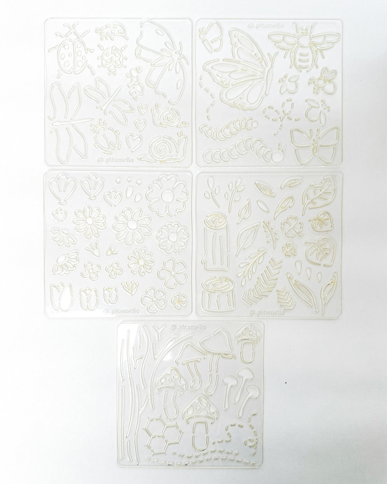 Réguas de Desenho - Jardim dos insetos