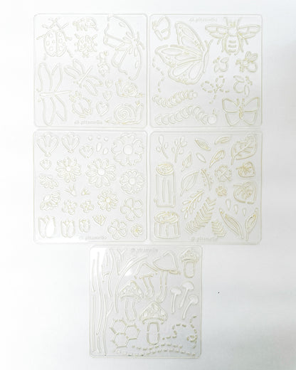 Réguas de Desenho - Jardim dos insetos