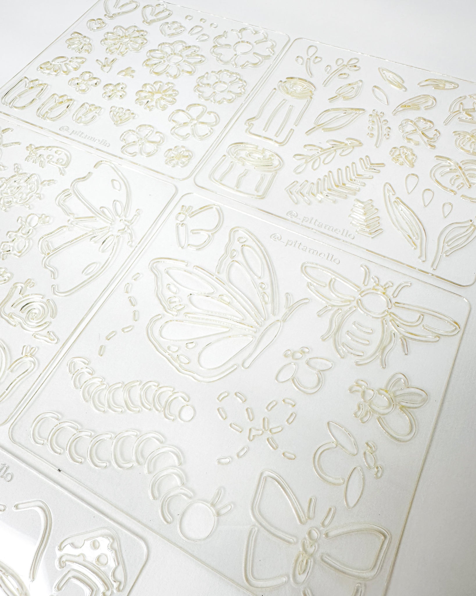 Réguas de Desenho - Jardim dos insetos