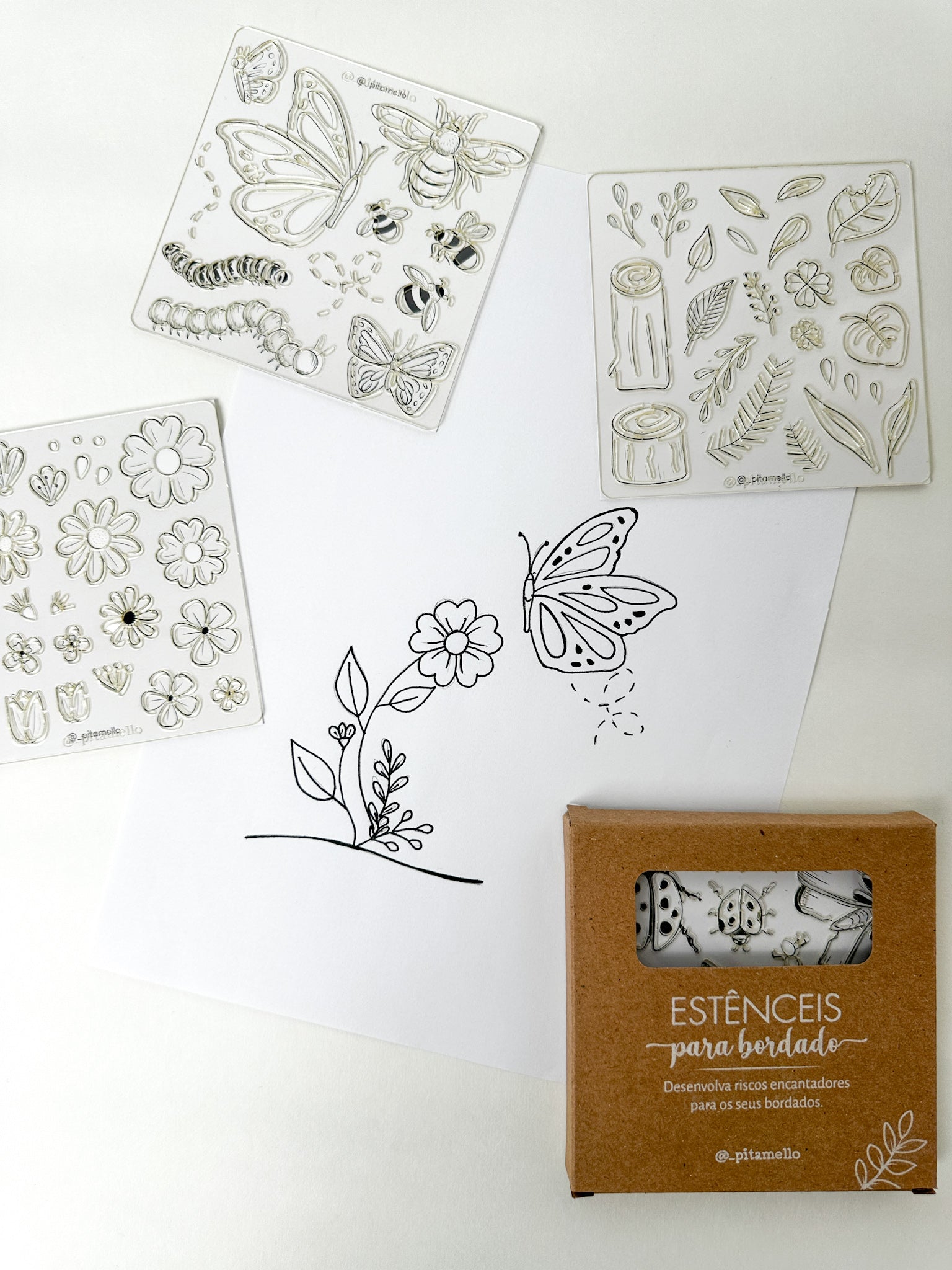 Réguas de Desenho - Jardim dos insetos